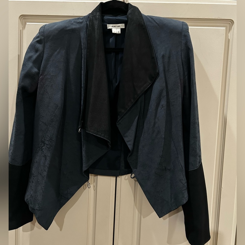 Helmut Lang leather blazer